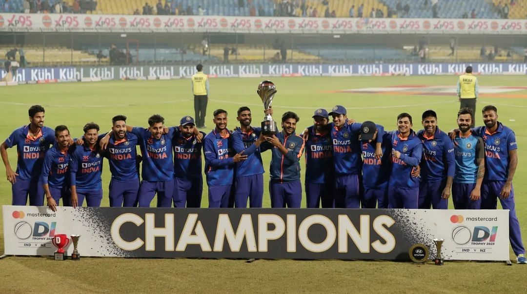 India defeated New Zealand 3-0 in the ODI series [P.C:BCCI]