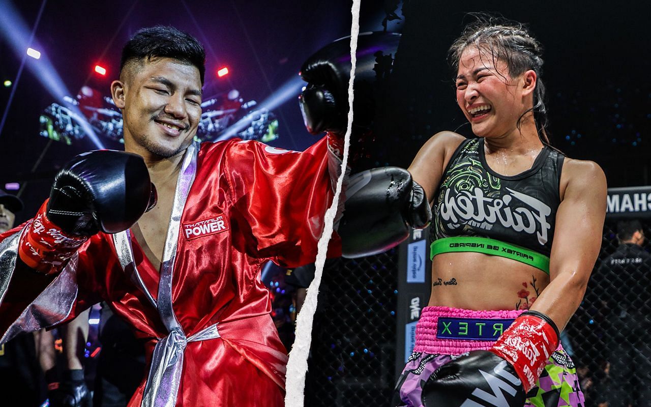 Rodtang (left), Stamp Fairtex (right), photo by ONE Championship