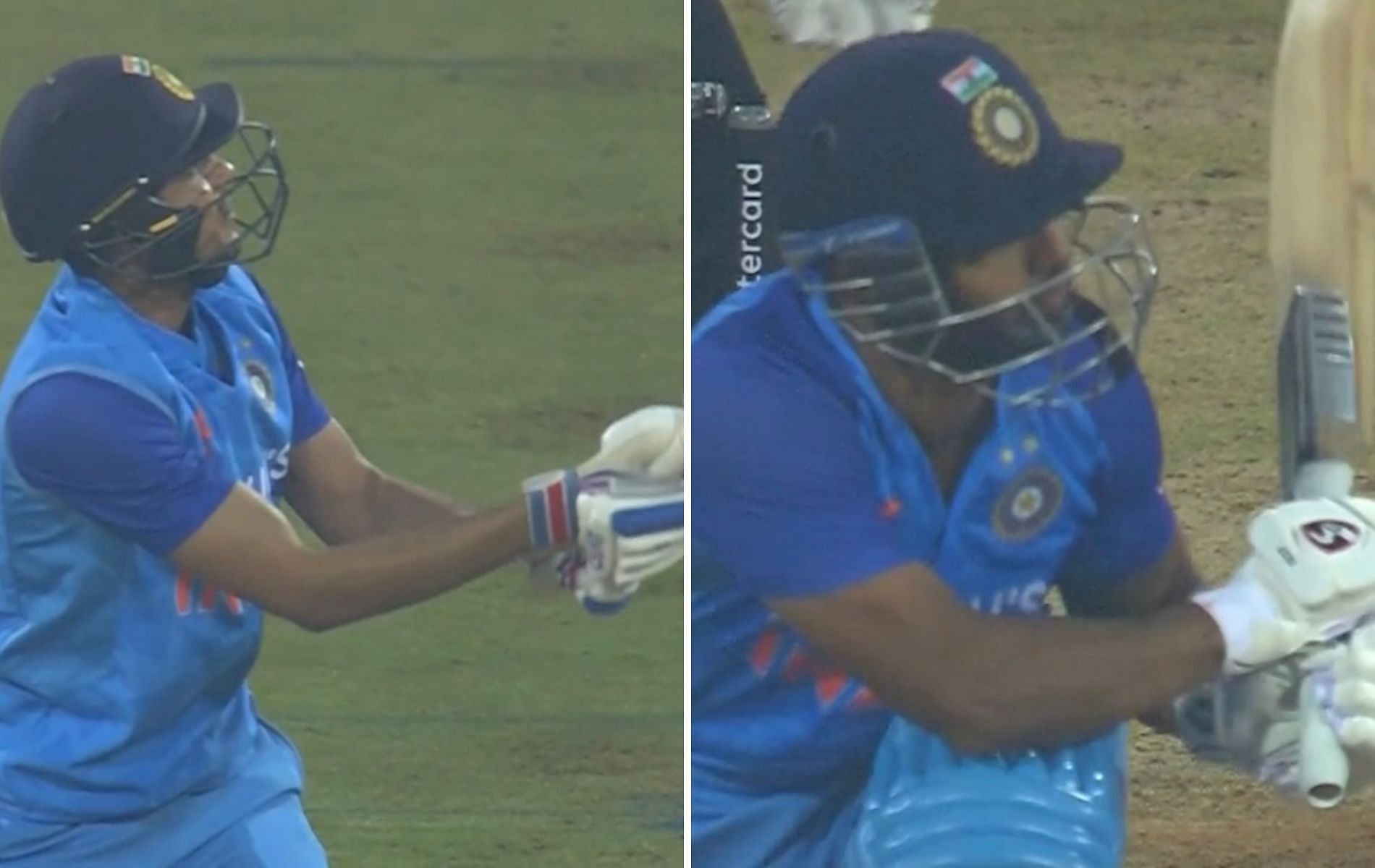 Indian batters Shubman Gill (L) and Rahul Tripathi (R). (Pics: BCCI)