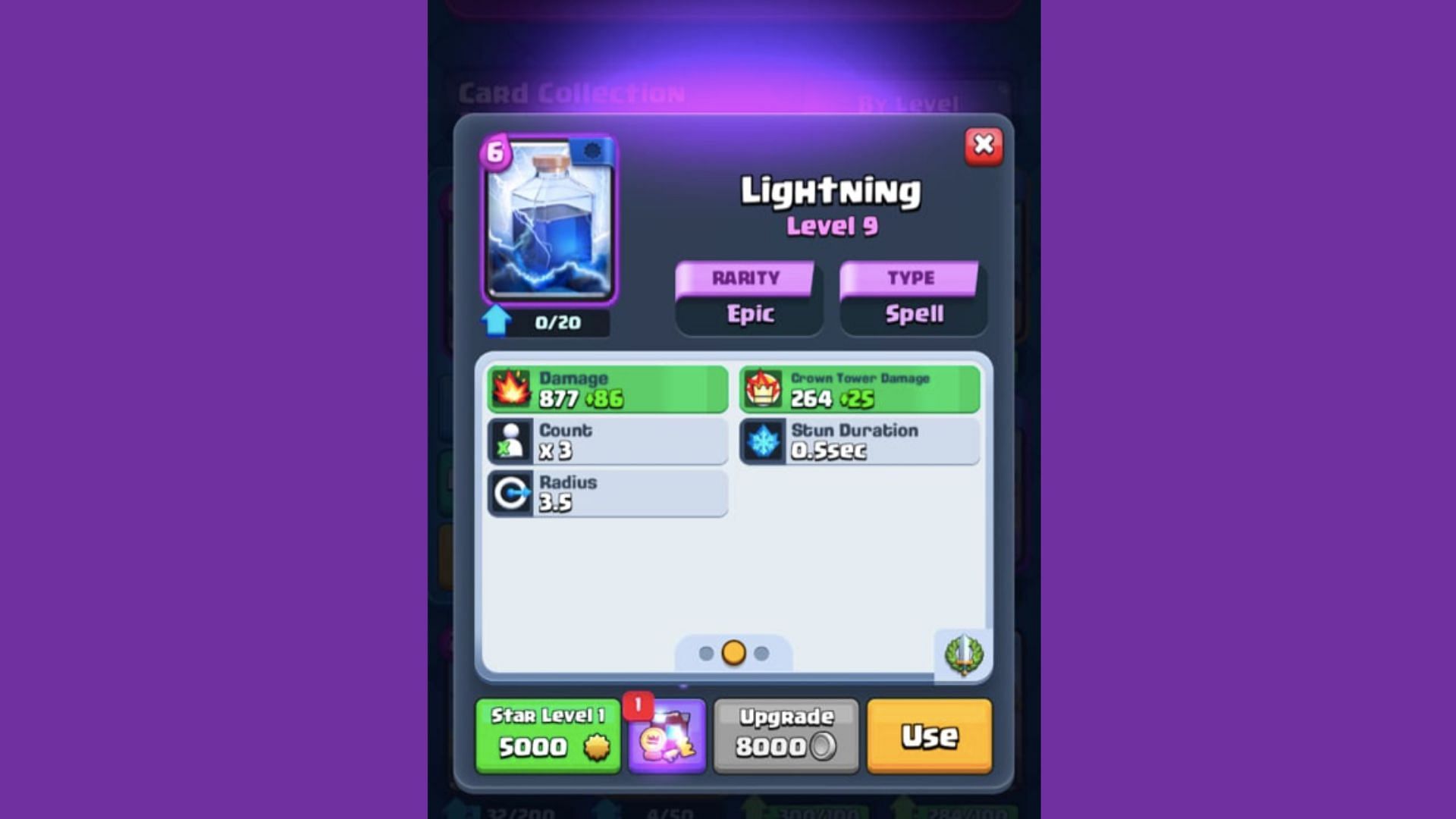 The Lightning in Clash Royale (Image via Supercell)