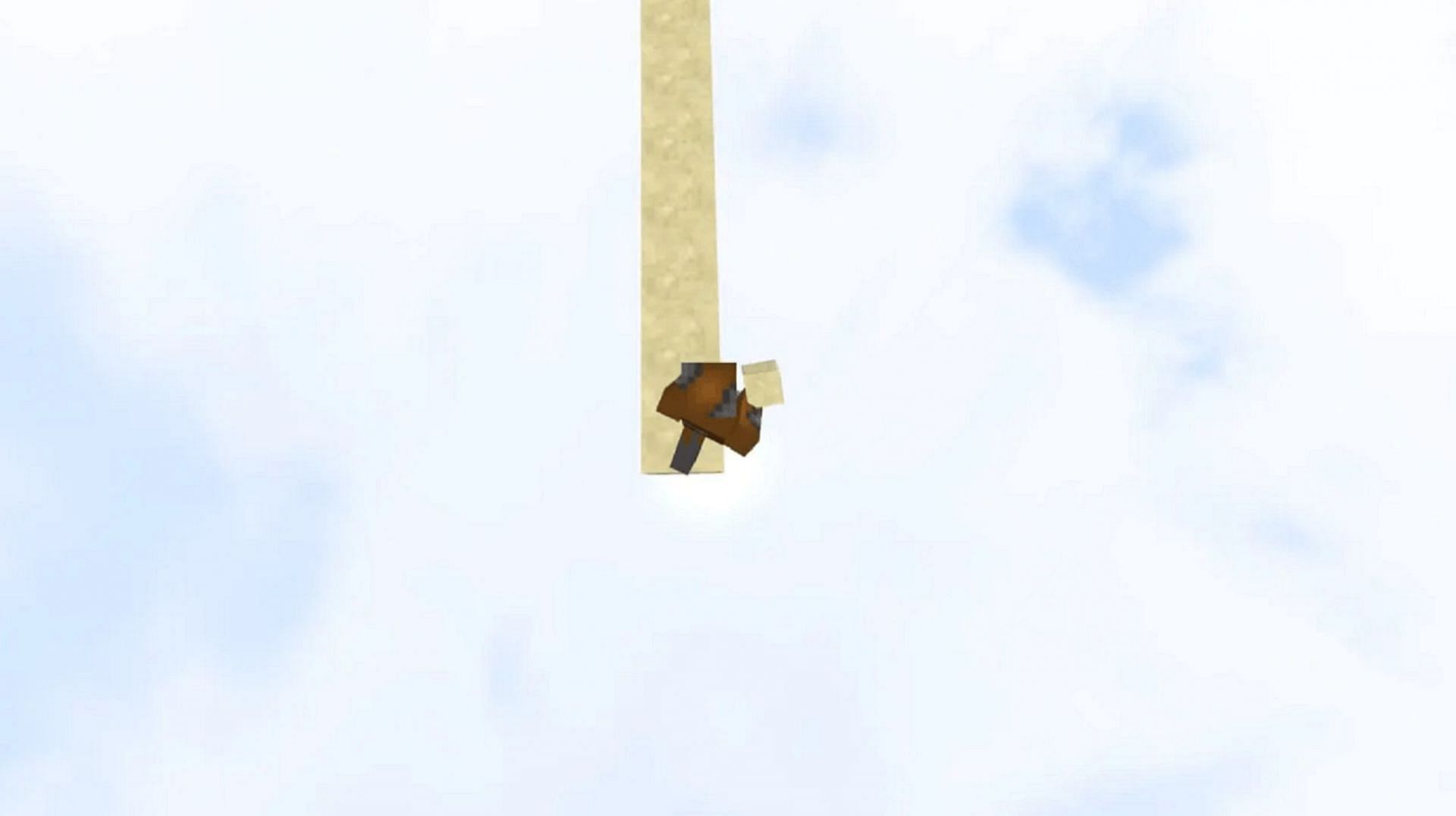 Speed bridging can be sped up if Minecraft players use the right direction (Image via Mojang)