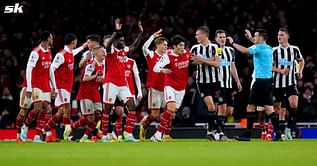 Arsenal star fumes on social media after being denied penalty in dying moments of Newcastle United clash