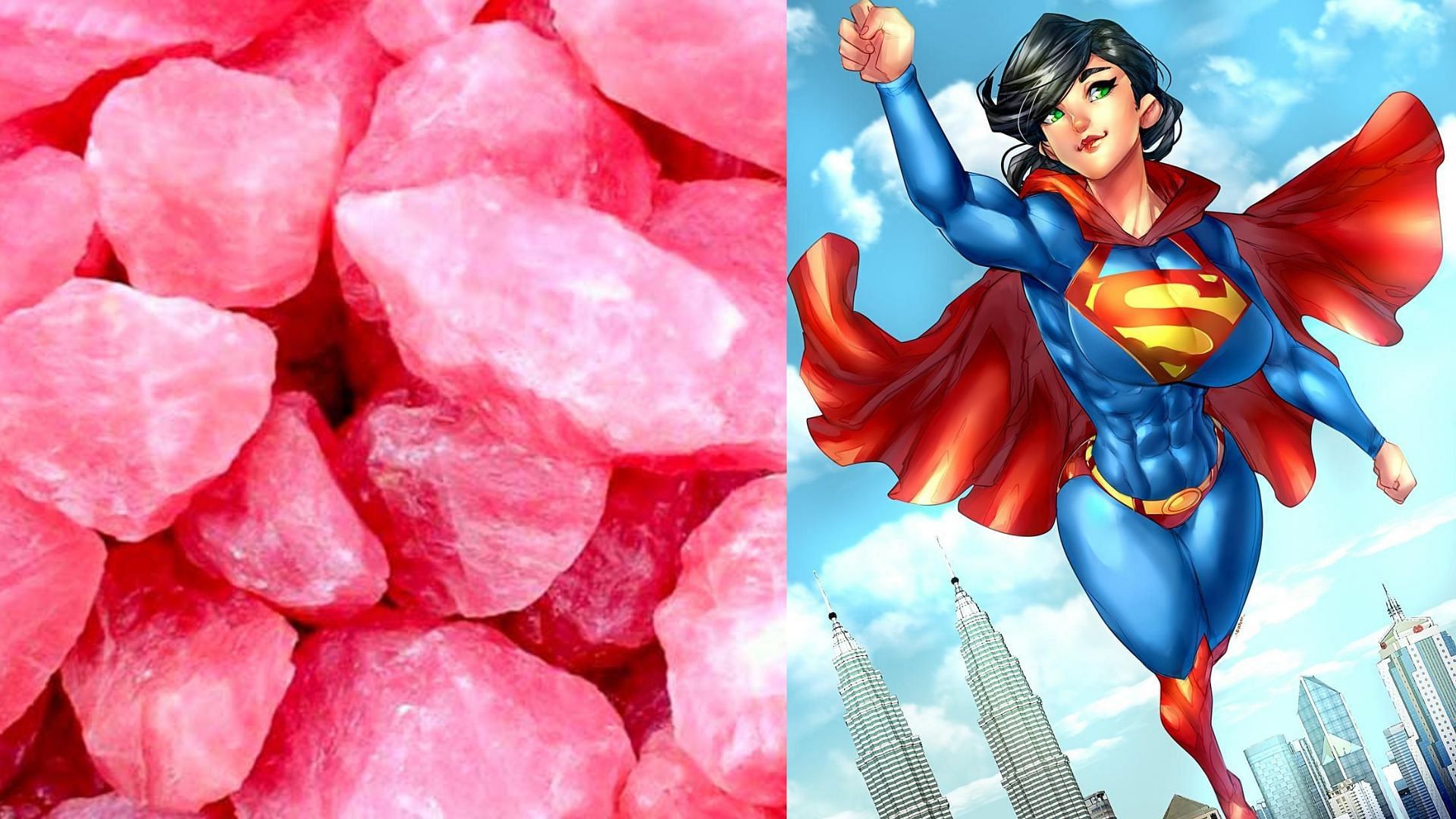 Superman and pink kryptonite