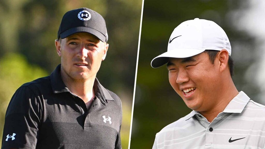 Jordan Spieth and Tom Kim (Image via Golf.com)
