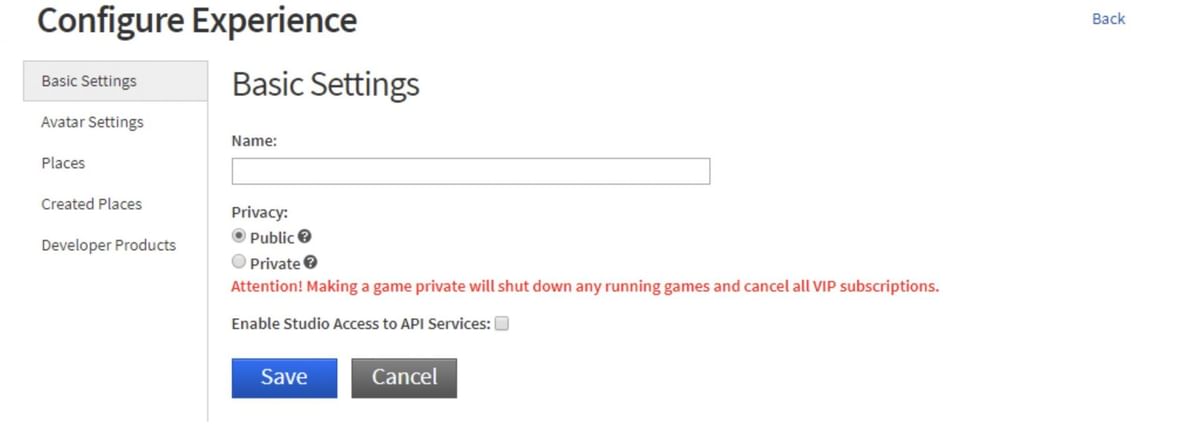 How do you make your own game in Roblox?