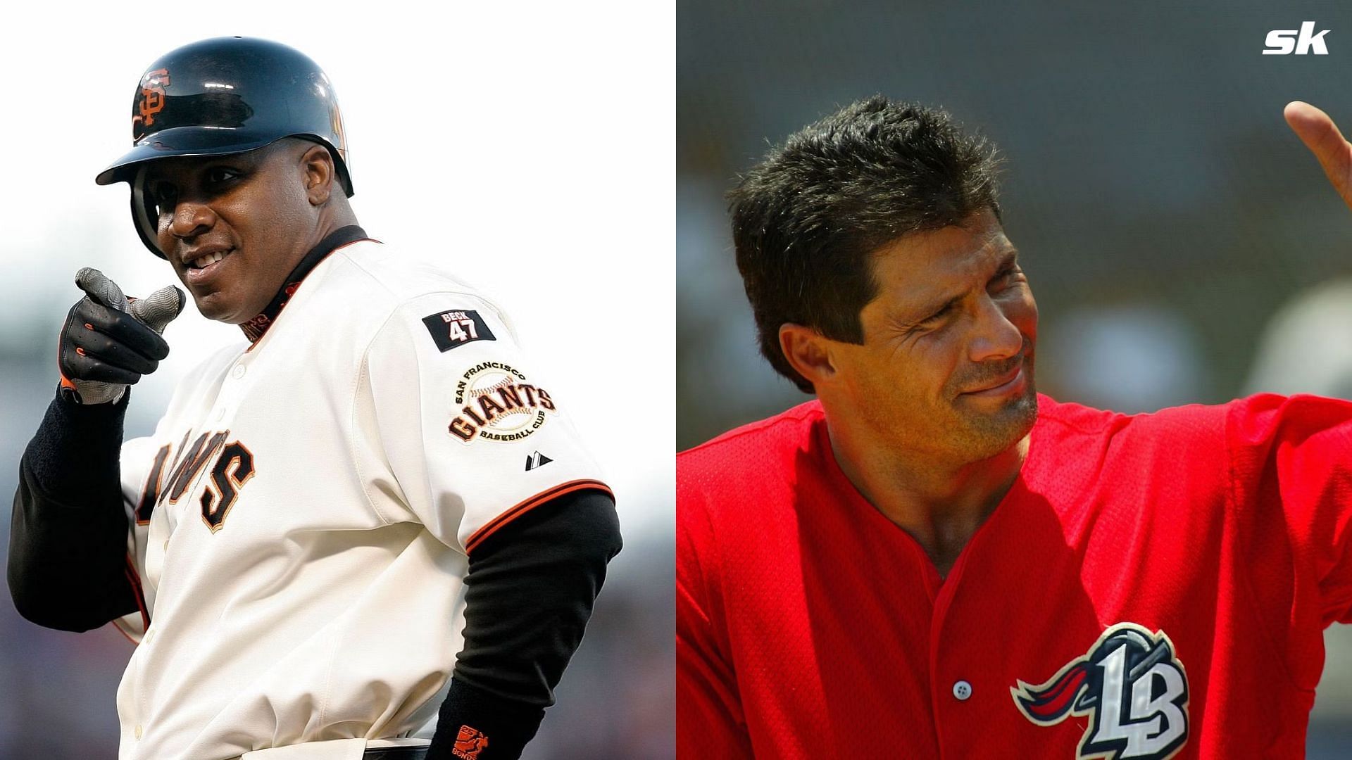 Former MLB left fielder Barry Bonds; Former MLB outfielder and designated hitter, Jose Canseco