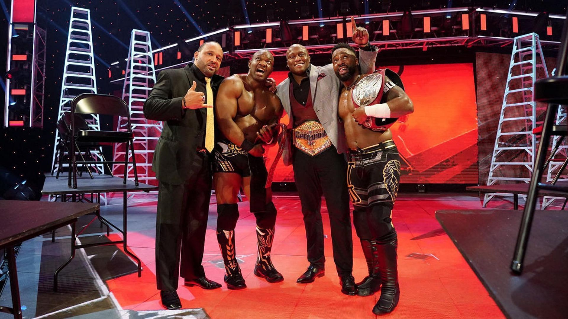 The Hurt Business once held multiple titles on WWE RAW!