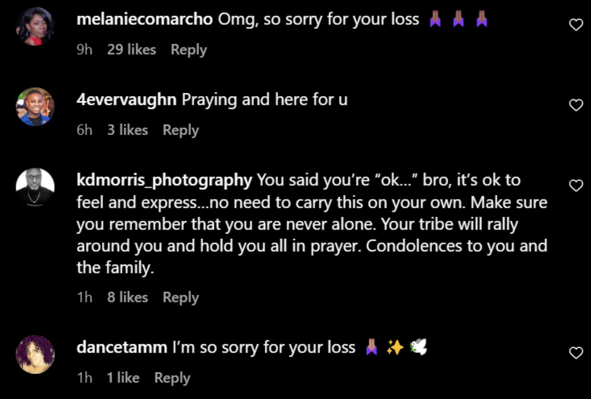 Netizens share their condolences with the comedian&rsquo;s family (Image via rickeysmileyofficial/Instagram)