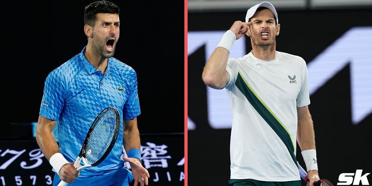 A record day at the Australian Open saw Djokovic (left) and Murray emerge victorious.