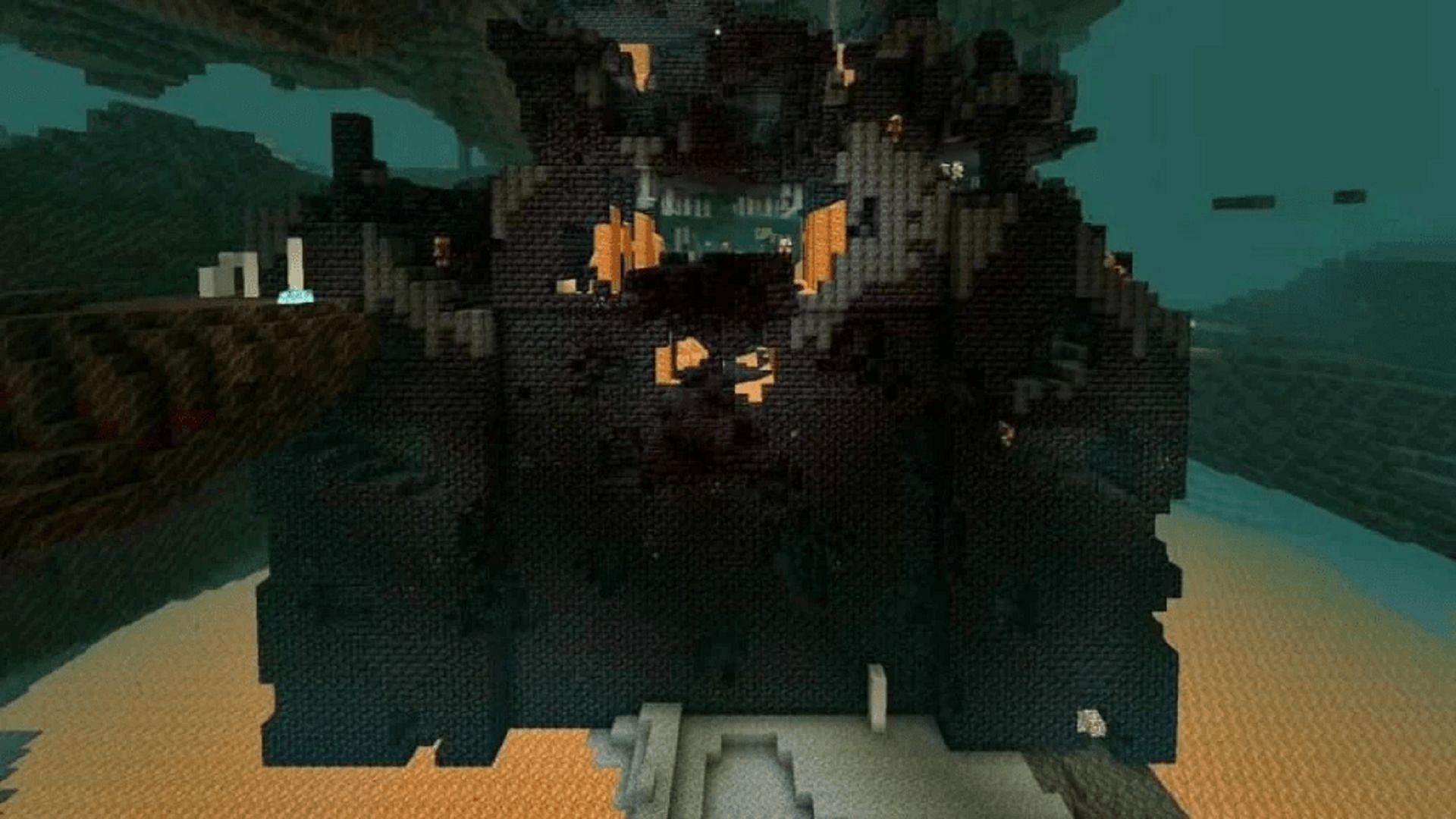 Bastion remnants are stocked to the brim with loot if Minecraft players are willing to brave them (Image via Mojang)