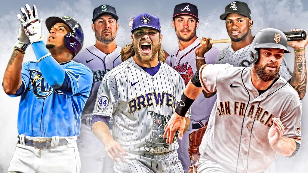 MLB Poster showing players from the list and who will be playing in 2023
