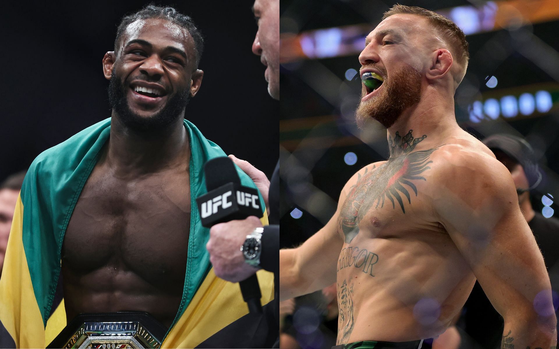 Aljamain Sterling (Left) and Conor McGregor (Right)