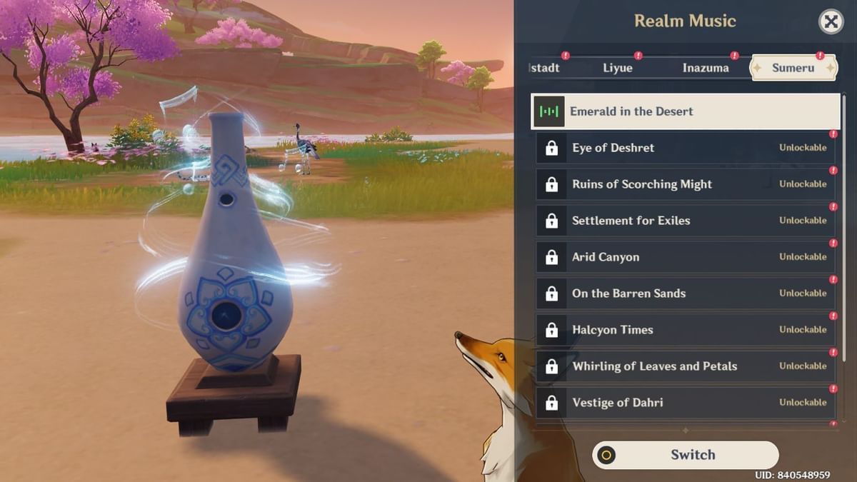 Genshin Impact Serenitea Pot guide Change music in the realm