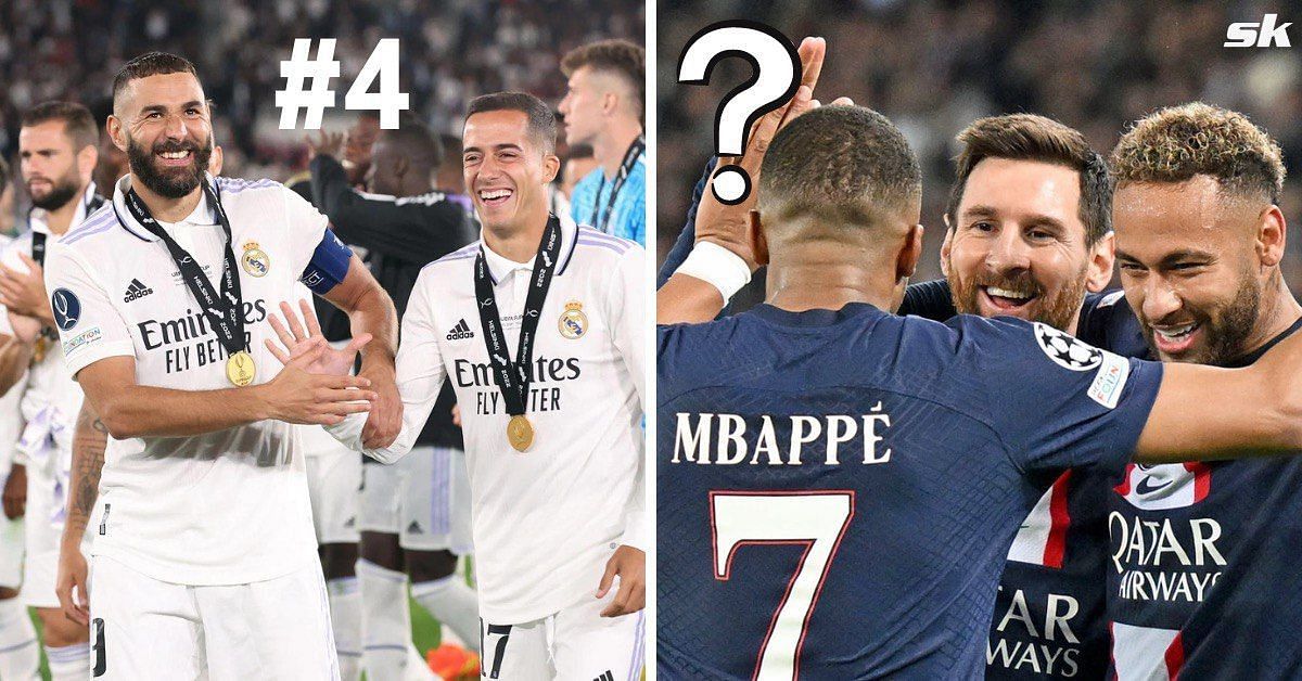 In picture: Real Madrid (left) | Paris Saint-Germain (right)