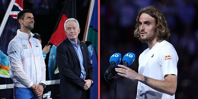"He's the greatest that has ever held a tennis racquet"- Stefanos Tsitsipas pays ultimate tribute to Novak Djokovic after Australian Open fnal loss