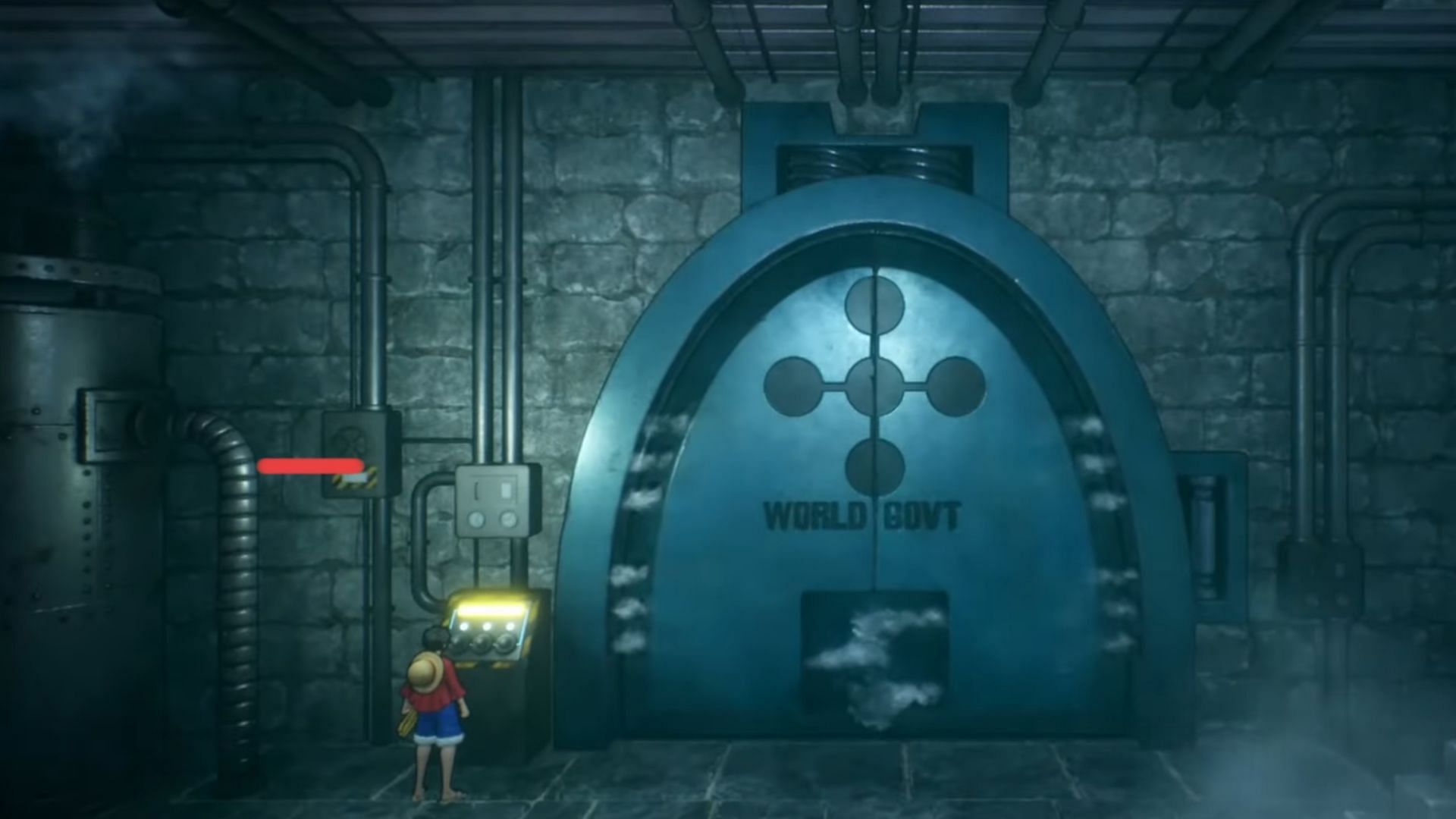 The gate that leads to an underground passage in One Piece Odyssey (Image via Bandai Namco)