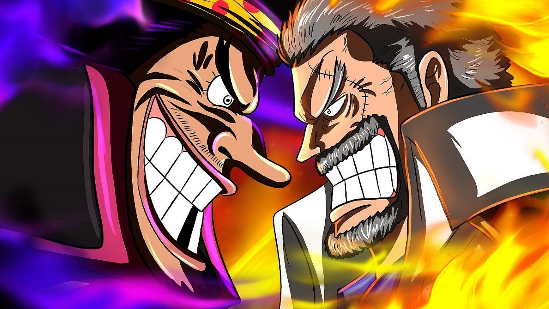 To rescue Koby, Garp is ready to face the frightening Blackbeard (Image via Eiichiro Oda/Shueisha, One Piece)