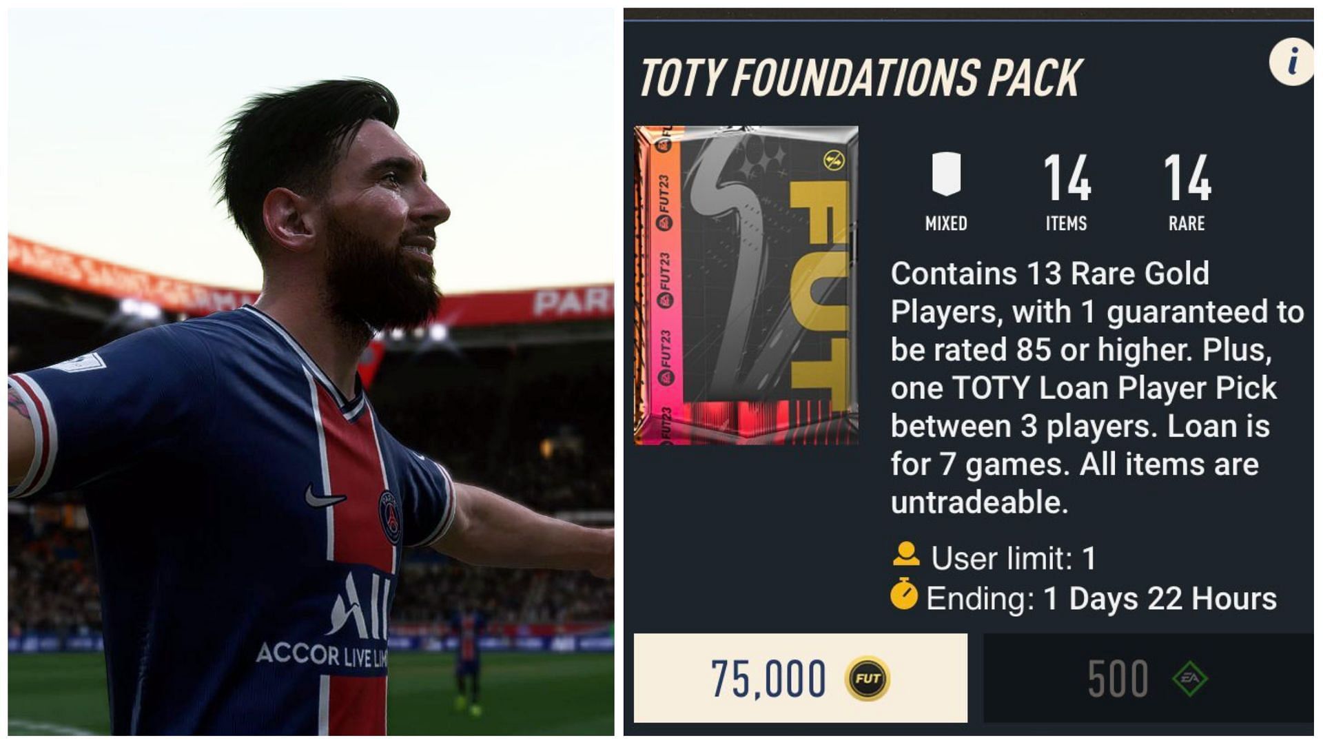 The TOTY Foundations pack is available in the FUT Store (Images via EA Sports)