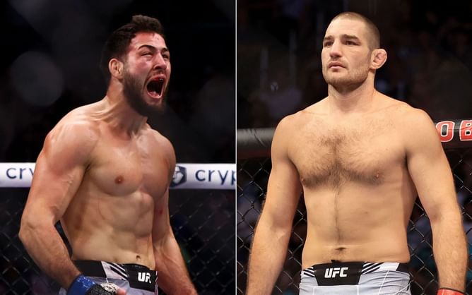 Massive heavyweight contender to corner during UFC Vegas 67 main event