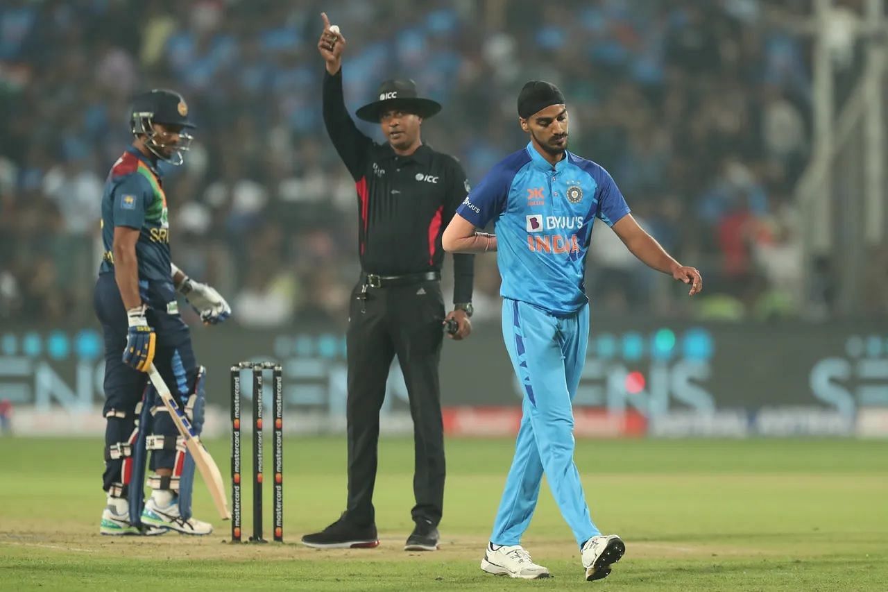 Arshdeep Singh bowled five no-balls in the second T20I against Sri Lanka. [P/C: BCCI]