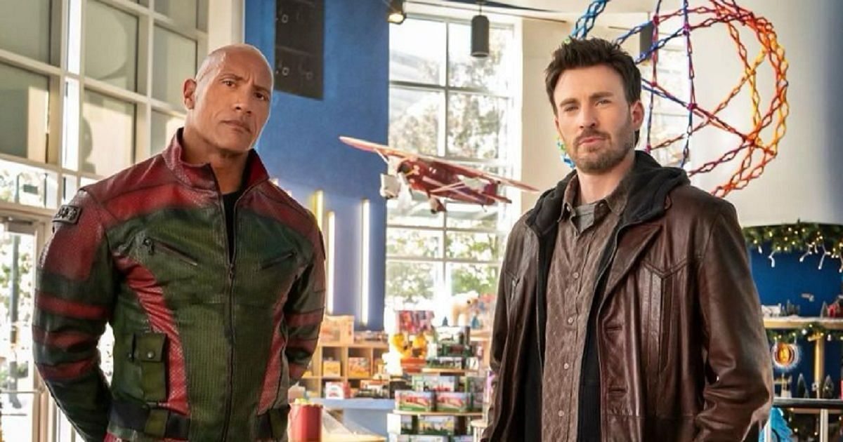 Chris Evans and Dwayne Johnson in Red One (Image via Amazon)