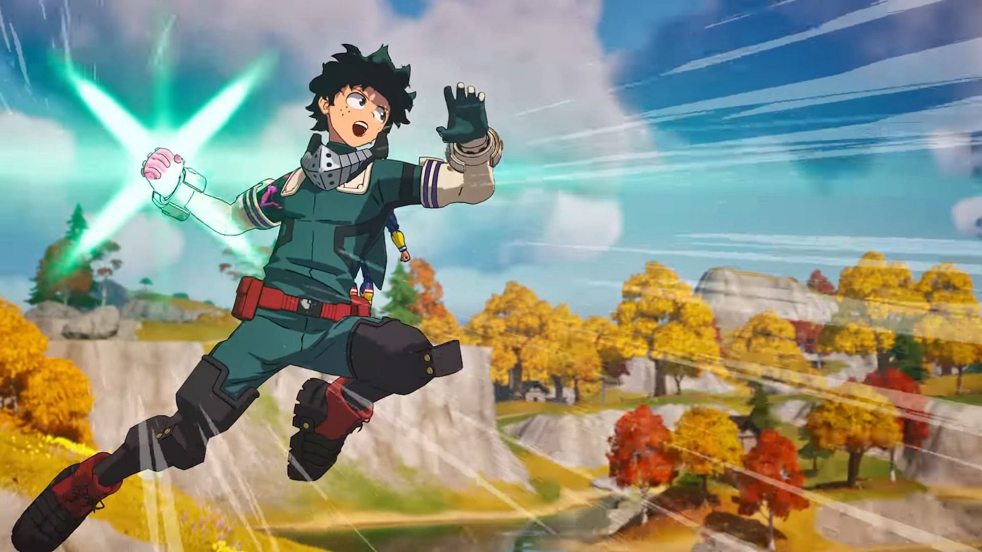 Fortnite adding Deku Mythic smash & Goku's Kamehameha together in ...