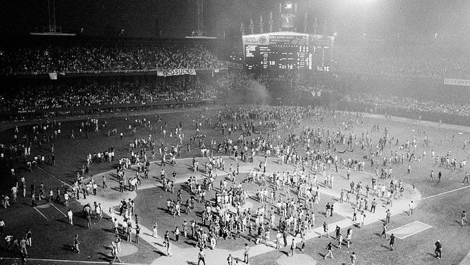 Baseballer - 49 years ago today, the Indians hosted 10-cent beer night. Due  to the unruly behavior of their fans, the Indians had to forfeit the game.  via: Weird History