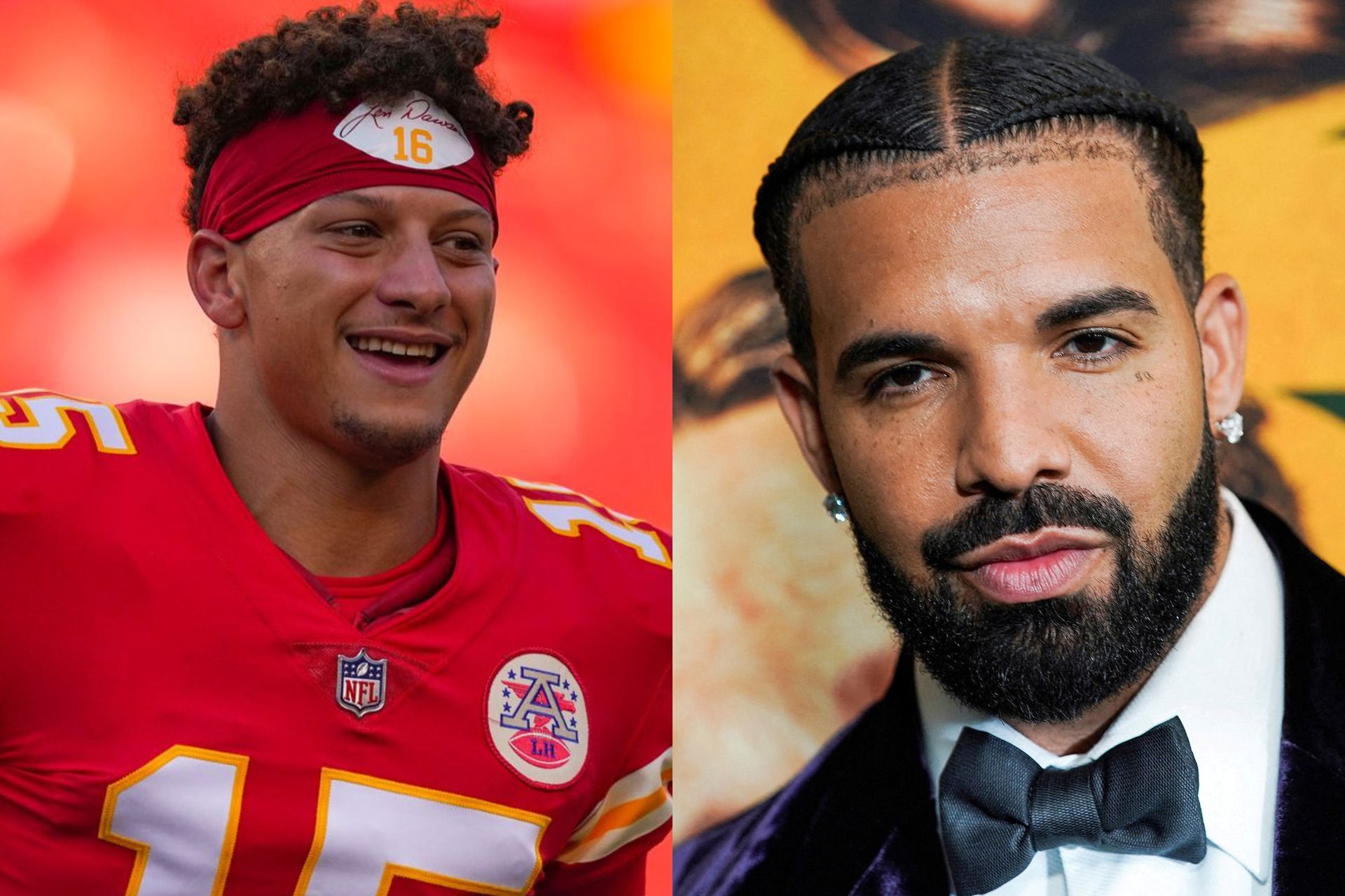 Patrick Mahomes and Drake