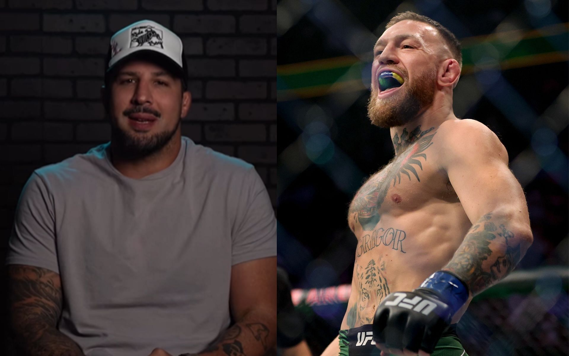 Brendan Schaub (left) and Conor McGregor (right). [Images courtesy: left image from Instagram @brendanschaub and right image from Getty Images]