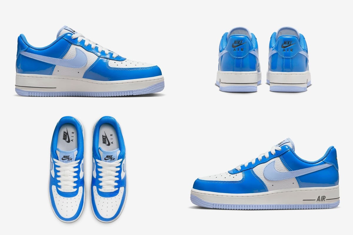 Air Force 1 Low Nike Air Force 1 Low “Blue Patent” shoes Where to buy and more details explored