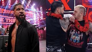 Jey Uso sends one-word message to Solo Sikoa after The Bloodline's trial on WWE RAW 30