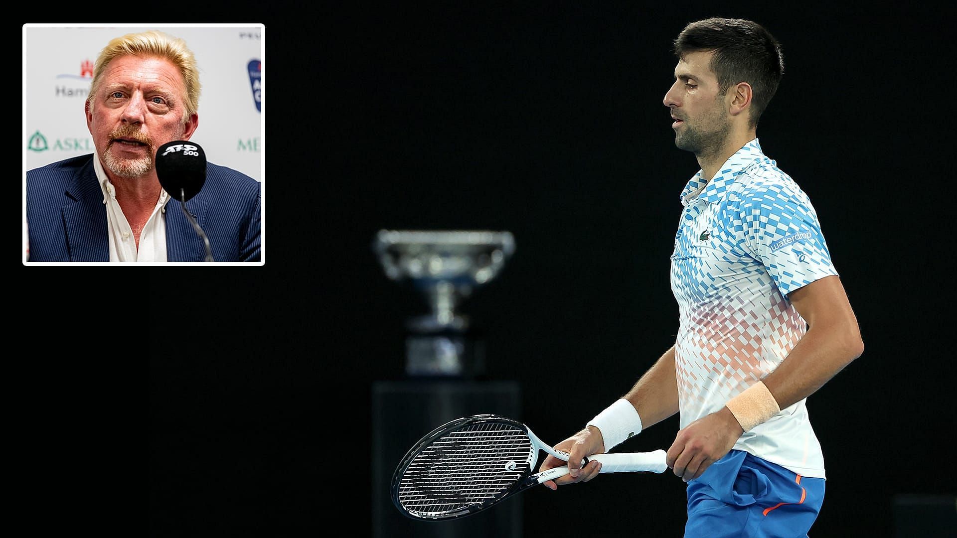 Boris Becker [inset] has warned that Novak Djokovic is not getting any younger