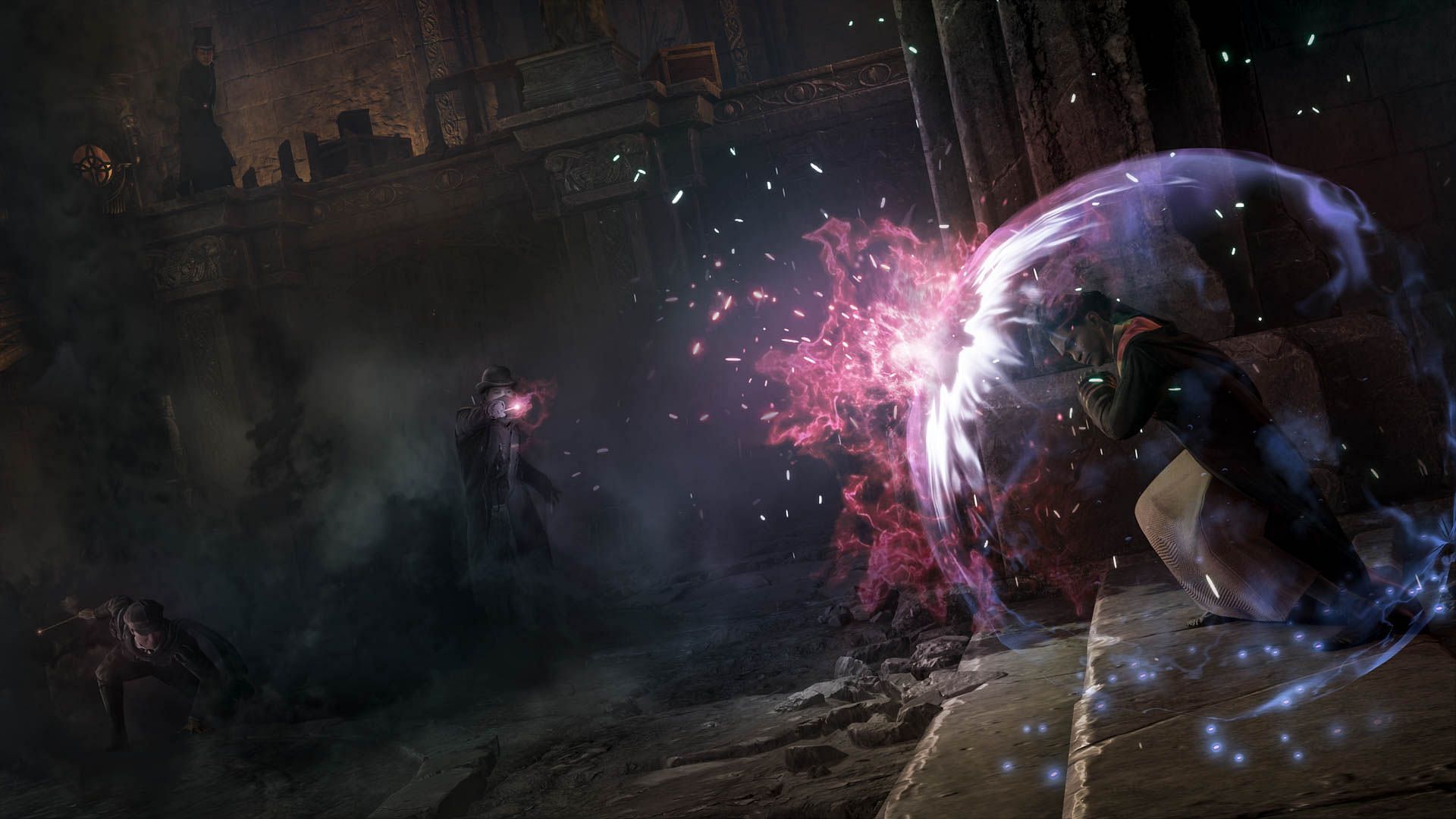 Dueling and spell casting (Image via Hogwarts Legacy)