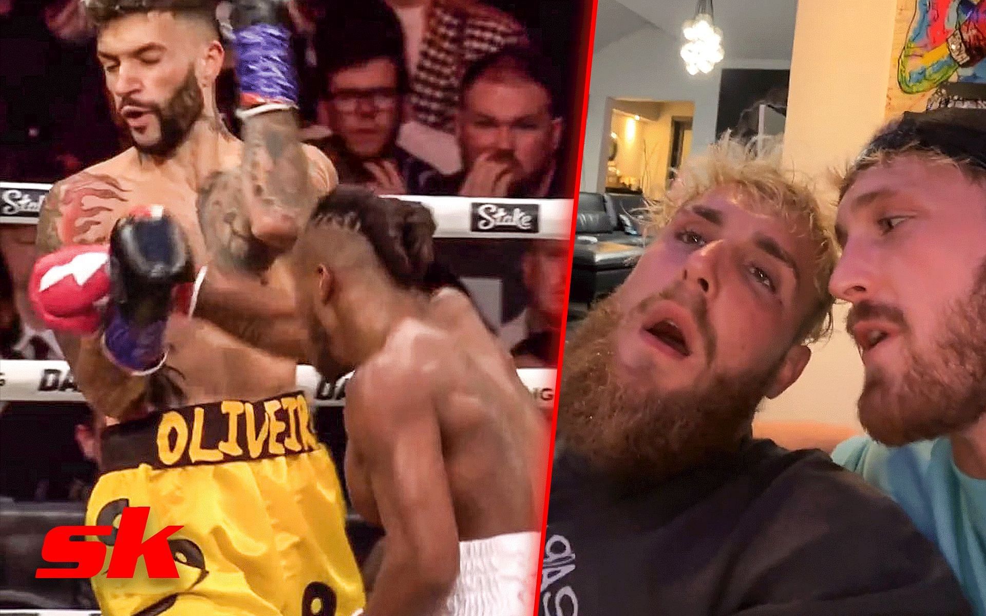 WATCH Jake Paul reacts in real-time to KSIs feisty call out after FaZe Temperrr KO