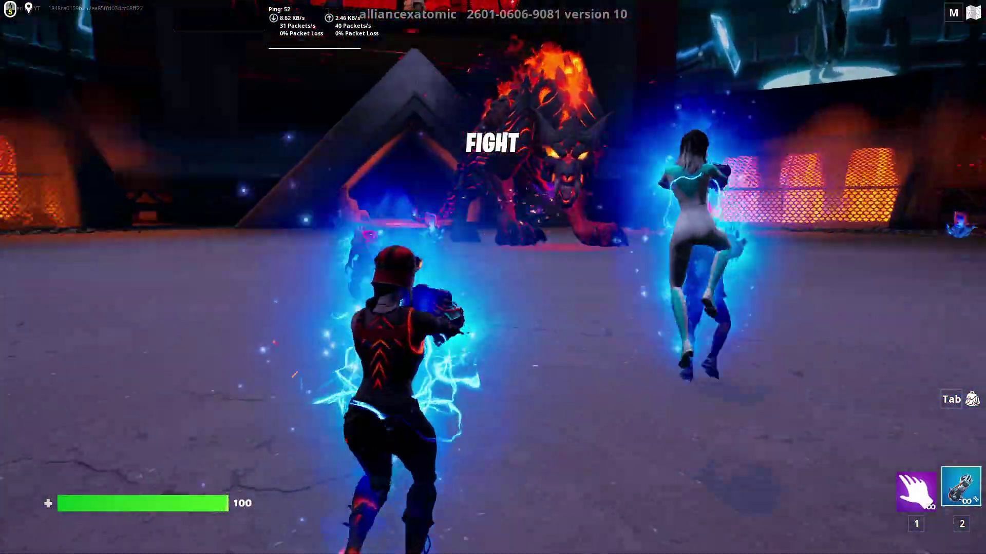 Reach the stage where you need to fight the Beast (Image via YouTube/FortniteEvents)