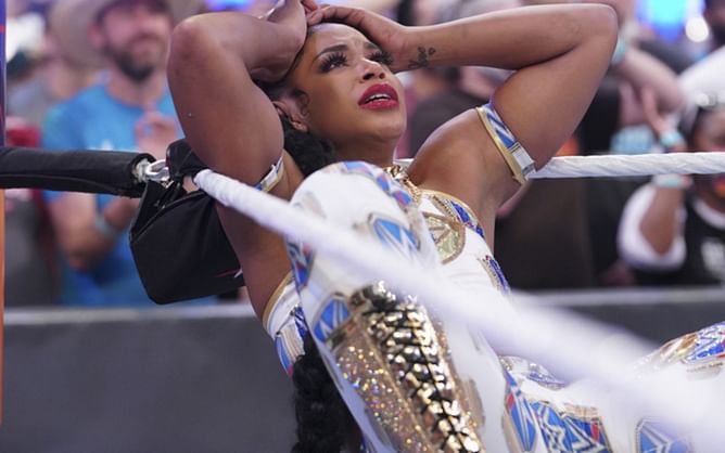 Bianca Belair destroyed on RAW after interference from male superstar
