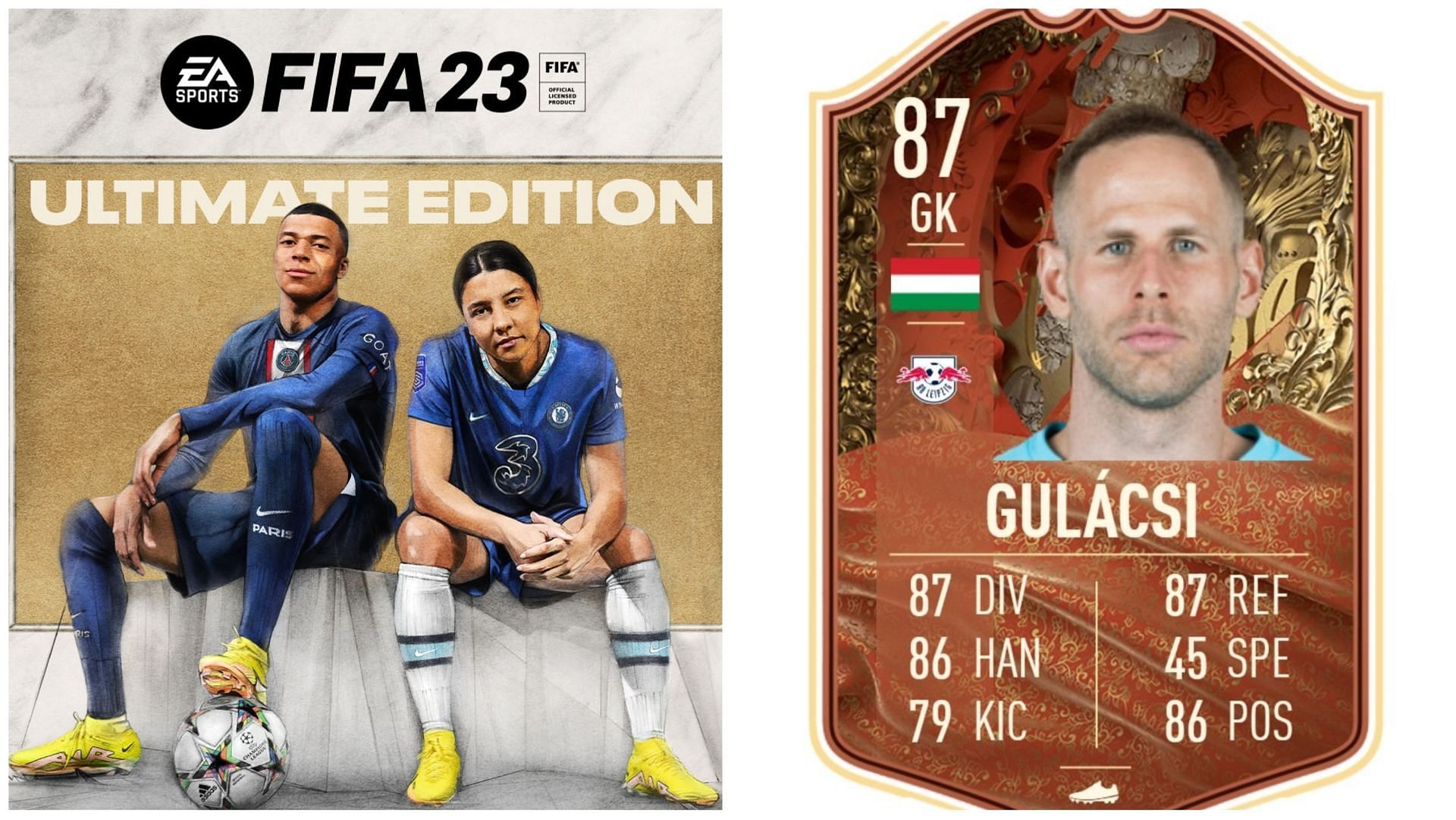 Peter Gulacsi objective is live in FIFA 23 (Images via EA Sports)