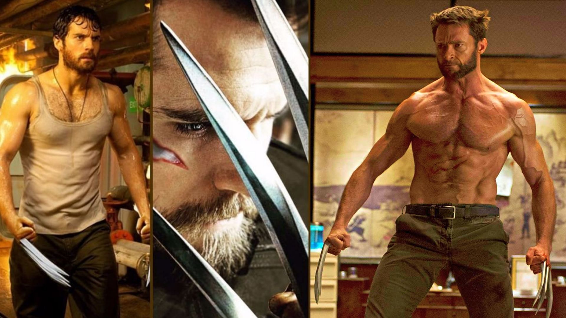 Henry Cavill and Hugh Jackman as Wolverine (Image via Sportskeeda)