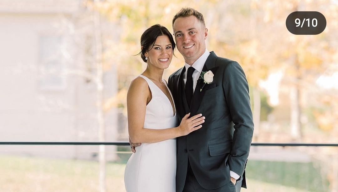 Justin Thomas and wife Jillian Wisniewski (Image via Instagram/Justin Thomas)