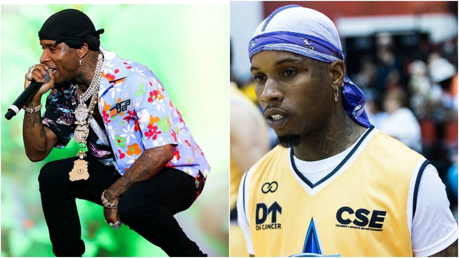 Tory Lanez has hired a new lawyer. (Images via Getty)