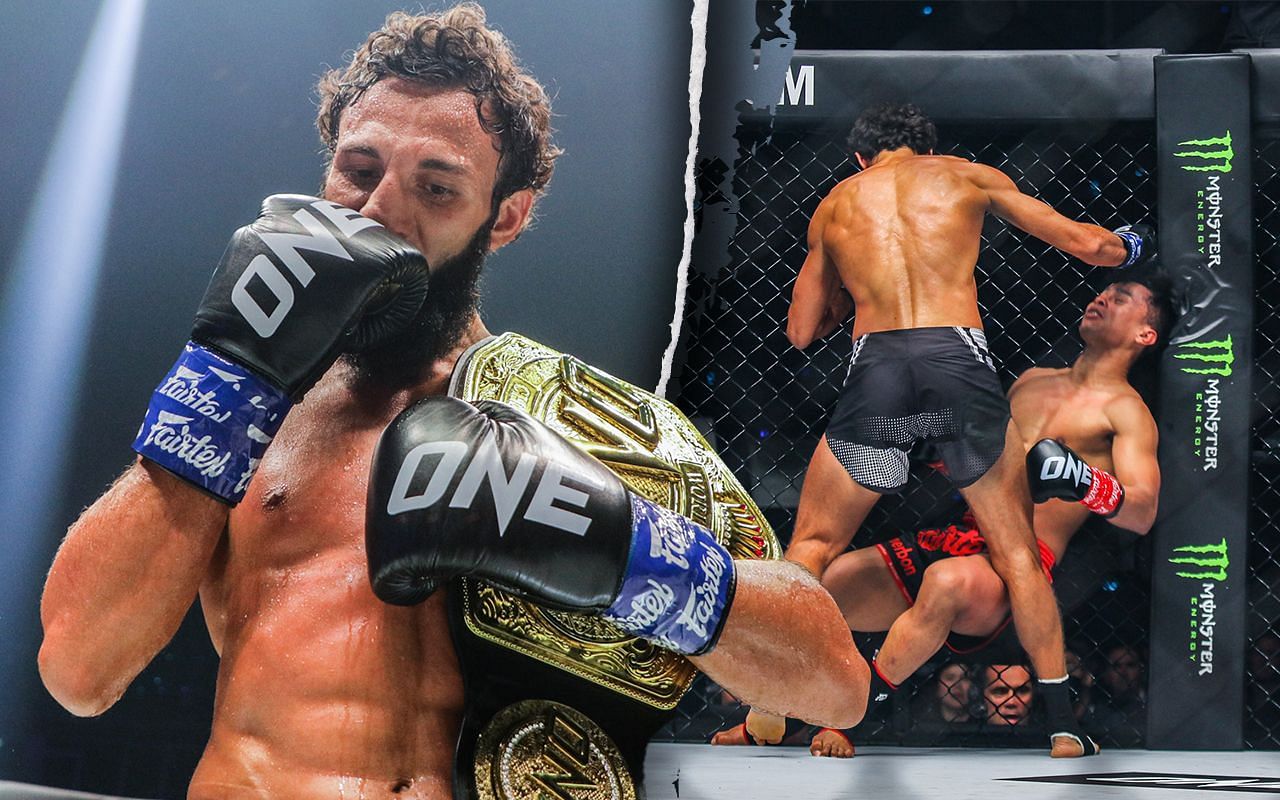 Chingiz Allazov (left, center), Superbon (right), photo by ONE Championship