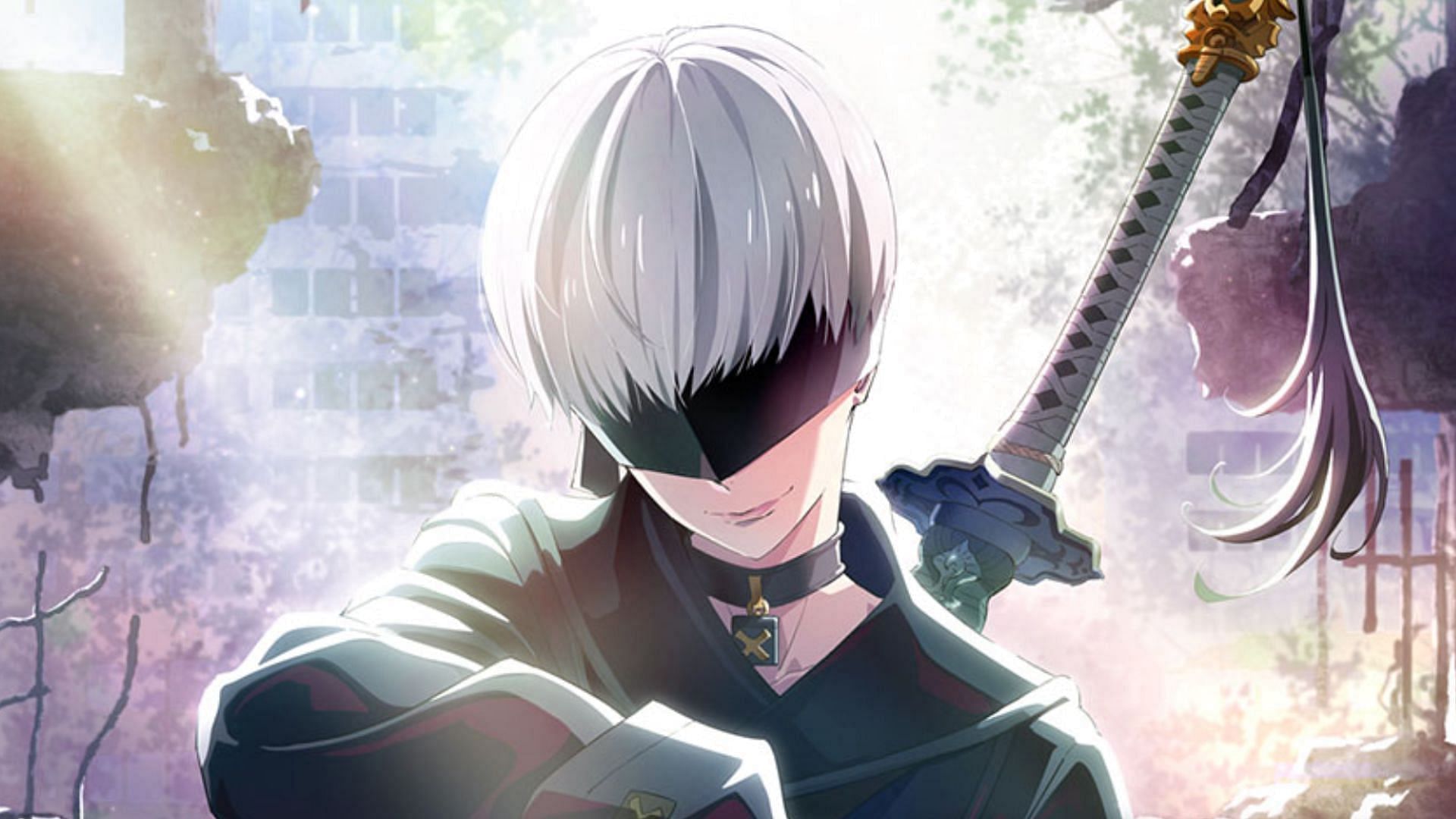 9S as seen in promotional artwork for the anime series (Image via A-1 Pictures)