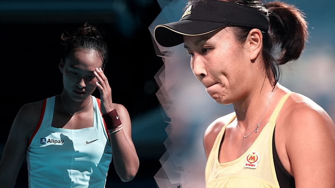 Qinwen Zheng responds to the "Where is Peng Shuai?" question during Australian Open 2023 practice session