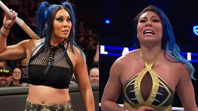 'Michin' Mia Yim displays her bruises after the WWE Royal Rumble