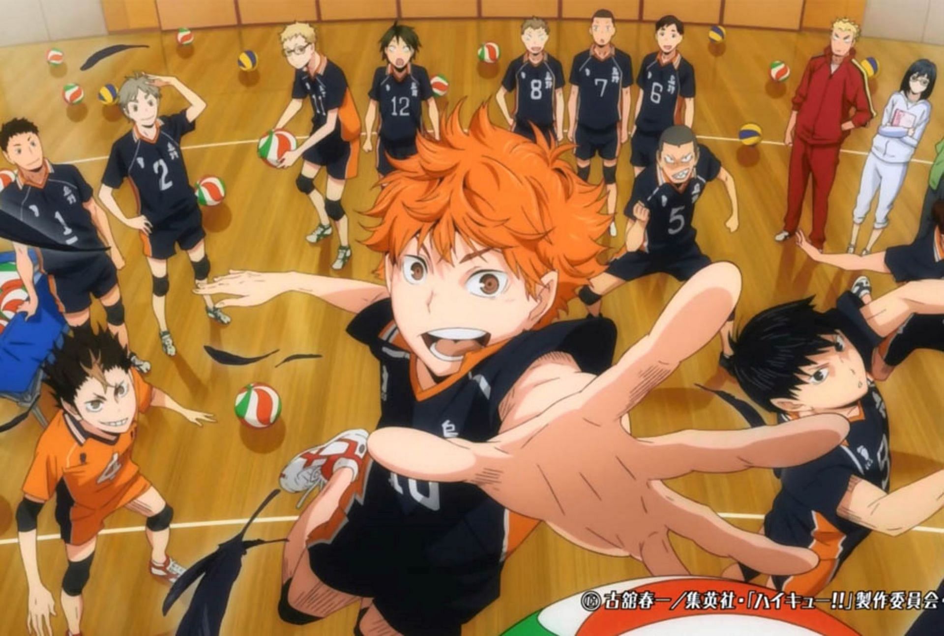 Haikyuu!! end credits image (Image via Production I.G.)