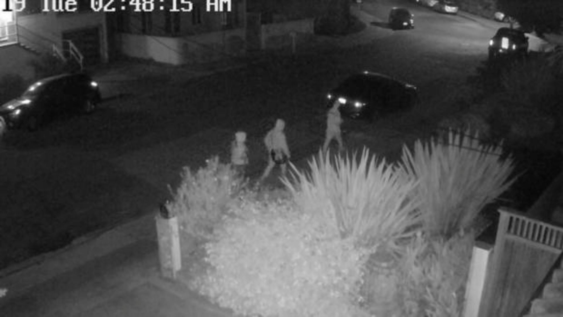 A still from the surveillance footage that was recovered by the police (Image Via CBS News)