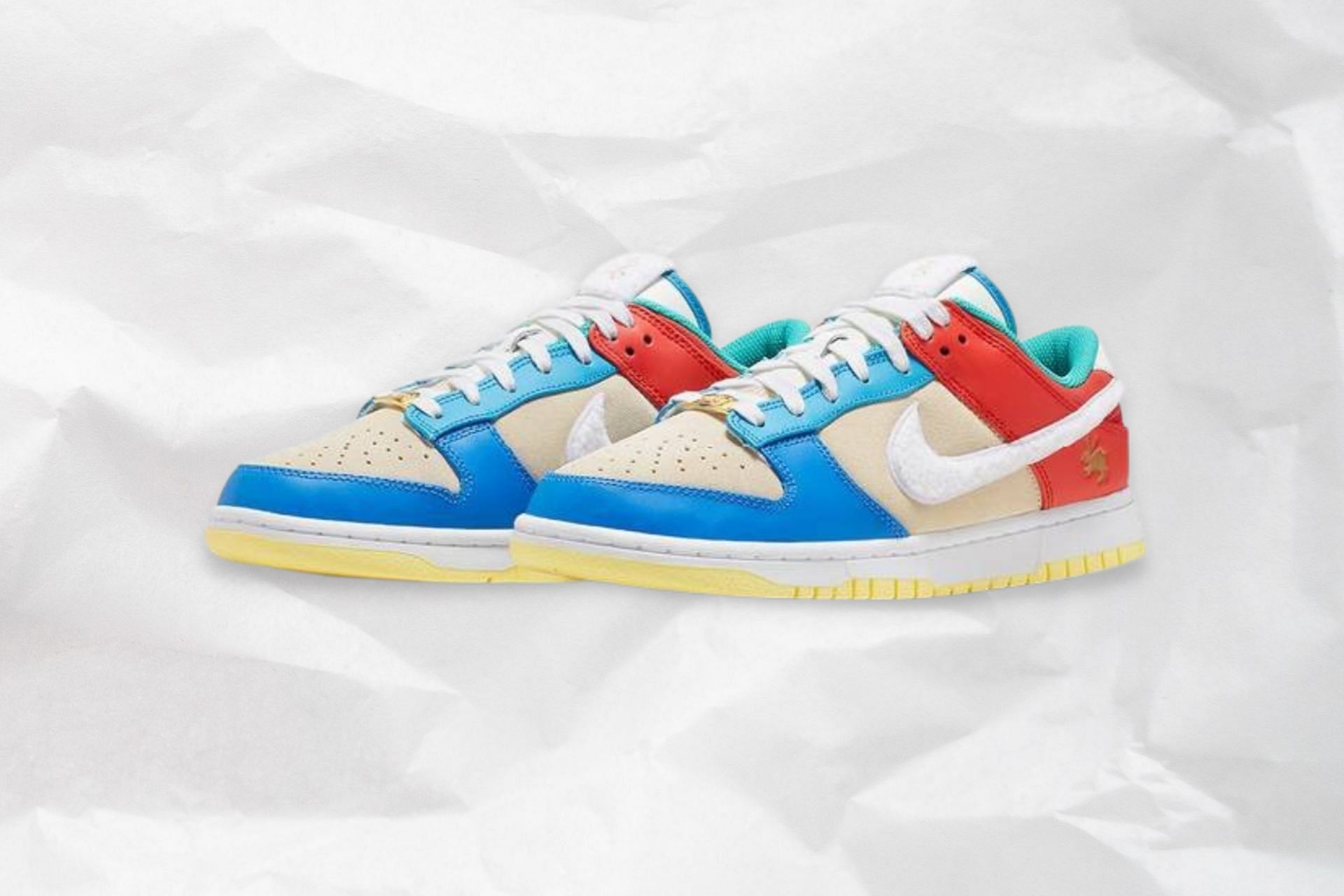 Nike Dunk Low Year of the Rabbit Multi-color shoes (Image via Nike)