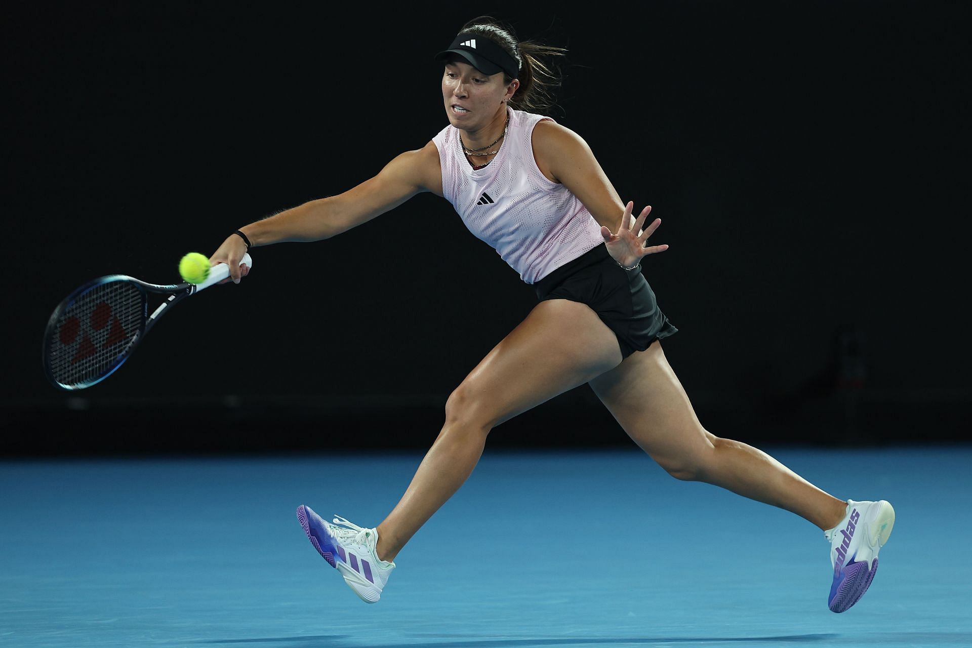 Jessica Pegula in action at the 2023 Australian Open - Day 3.
