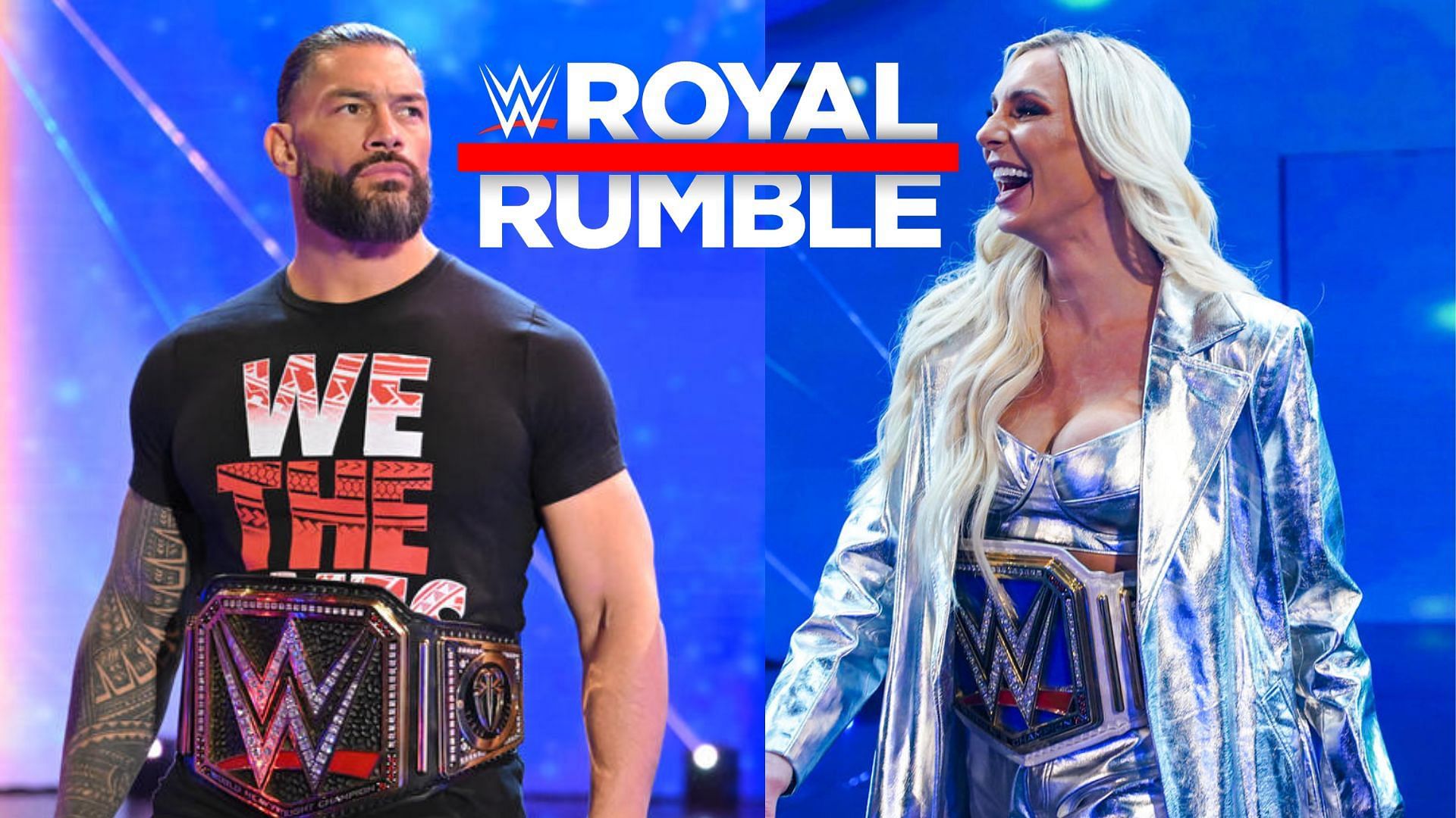 Roman Reigns and Charlotte Flair are former Royal Rumble winners.