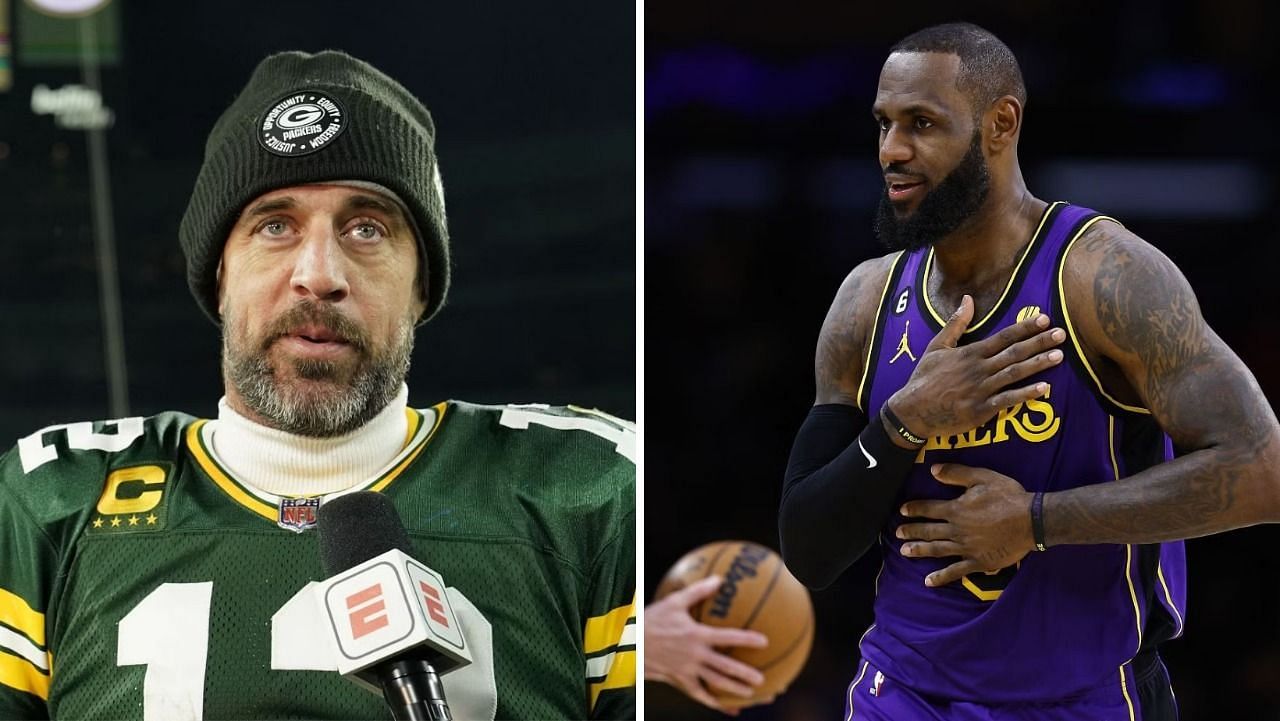 Aaron Rodgers and LeBron James